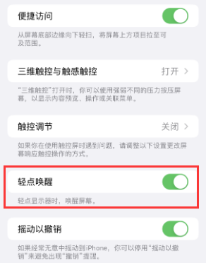 盐城苹果授权维修站分享iPhone轻点无法唤醒怎么办