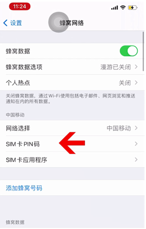 盐城苹果14维修网分享如何给iPhone14的SIM卡设置密码 